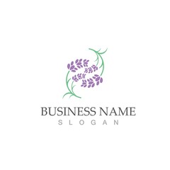 fresh lavender logo vector template