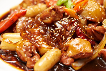 Braised Spicy Chicken with Vegetables