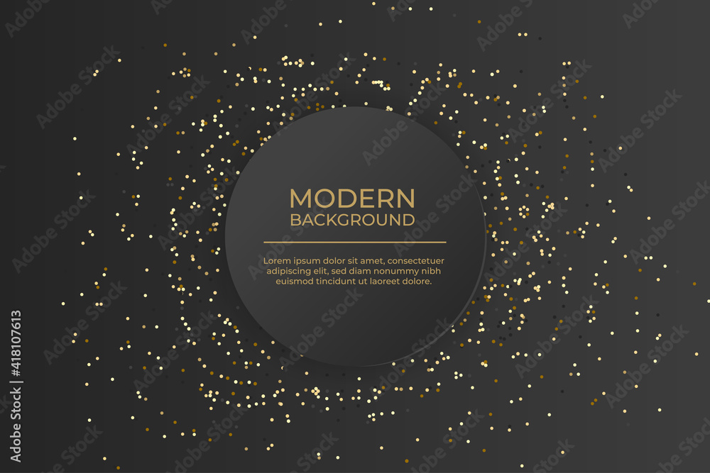 Poster dark paper abstract background. modern abstract background with glitter. vector background illustrat