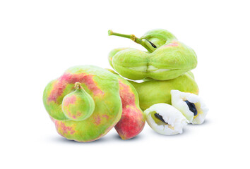 Pithecellobium dulce isolated on white background