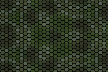 abstract green background with hexagon