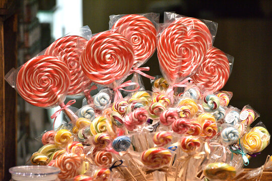 Zuckerl-Manufaktur mit vielen S&uuml;&szlig;igkeiten in Wien, &Ouml;sterreich, Europa - Zuckerl Manufactory with many candies in Vienna, Austria, Europe