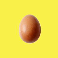 brown egg patter on yellow background