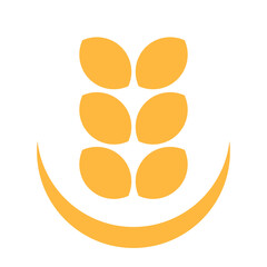 Agricultural logo minimalist concept design vector