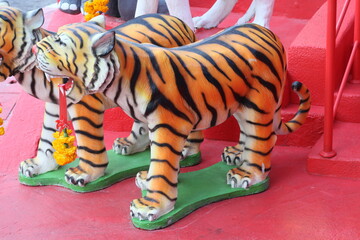 tiger statue in the holy place