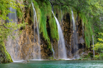 Fototapeta na wymiar The Plitvice Lakes in Croatia (Europe)