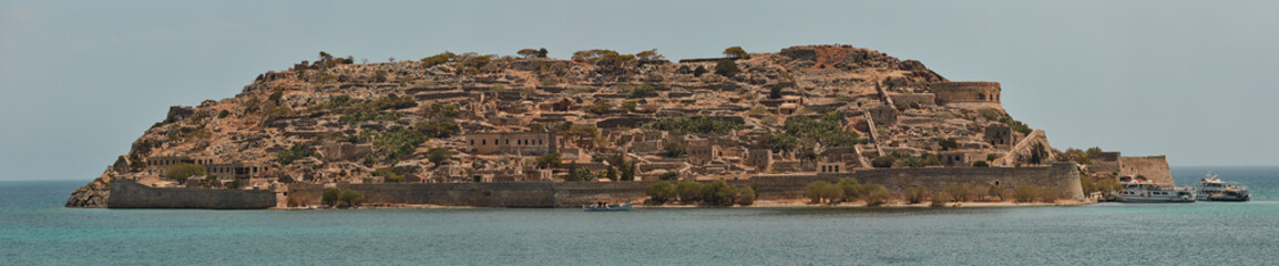 Crete Greece Fortress of Spinalonga old name Kalydon island of the lepers