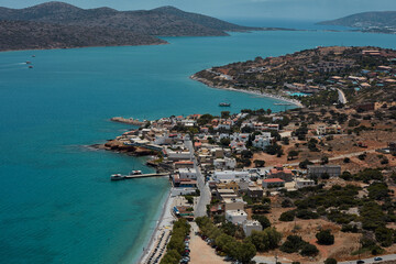 Fototapeta premium Crete island Greece bay Plaka panorama