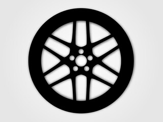 Fototapeta premium wheel, car, isolated, alloy, auto, tire, film, rim, metal, white, automobile, aluminum, reel, disk, chrome, circle, vehicle, steel, movie, transportation, cinema, object, black, tyre, design