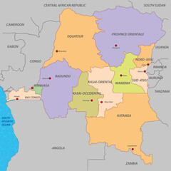 Democratic Republic of Congo map