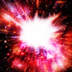 Big bang. Colorful. The elements of this image furnished by NASA.