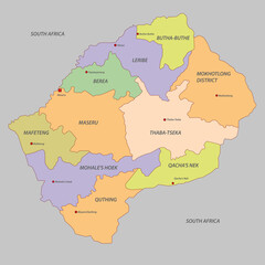 Lesotho map