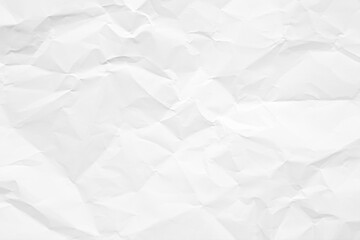 Clean white paper, wrinkled, abstract background.