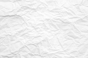 Clean white paper, wrinkled, abstract background.