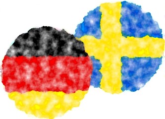 Swedish German Flag Combination