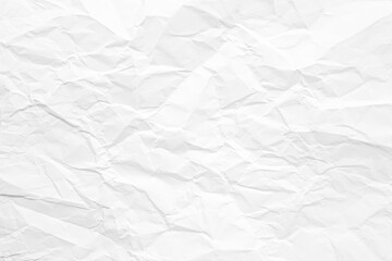 Clean white paper, wrinkled, abstract background.