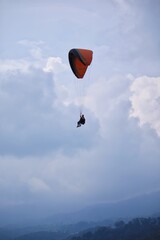paraglider in the sky