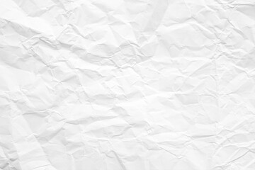 Clean white paper, wrinkled, abstract background.