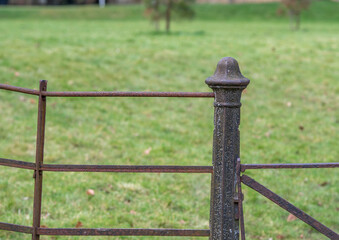 Cast Iron Gate Post