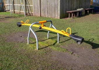 Childs seesaw in a play park