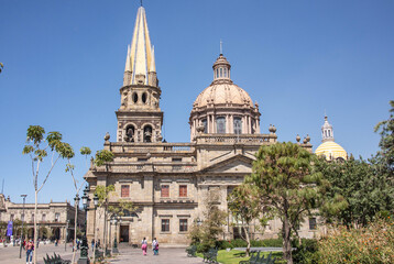 The beautiful Guadalajara Cathedral in the historic center, Guadalajara, Jalisco, Mexico