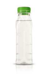 small square bottle with water