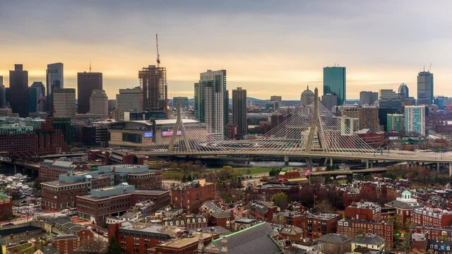 Boston, Massachusetts, USA downtown city skyline