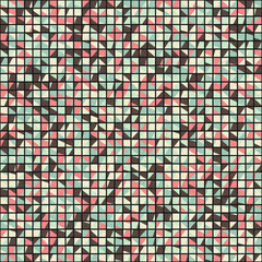 Fototapeta premium Abstract Geometric Pattern generative computational art illustration