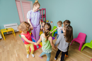 Joyful dancing classes for kids at daycare