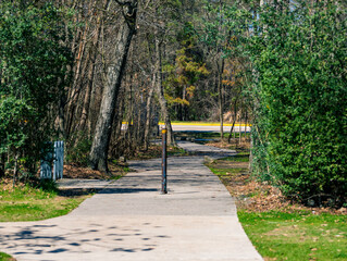 walking path in the park
