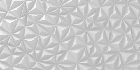 White Geometric Poligon Abstract Background