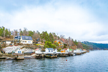 Naklejka na ściany i meble View of Oslo fjord in Norway