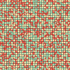 Fototapeta premium Abstract Geometric Pattern generative computational art illustration