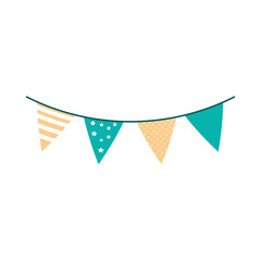 Fototapeta premium pennants celebration party