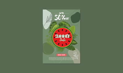Nature Style Summer Sale Poster
