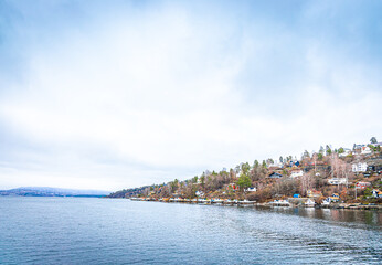 Fototapeta premium View of Oslo fjord in Norway