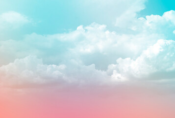 cloud and sky with grunge paper texture