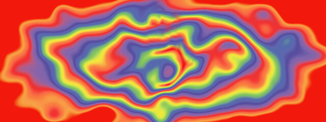 Rainbow funky tie-dye web banner background