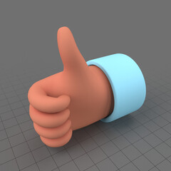 Thumb up hand gesture