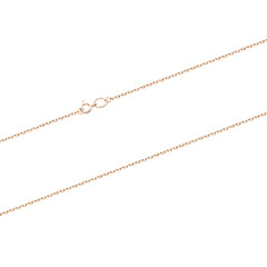 Silver gold pendant fragment necklace link chain on white backround isolated