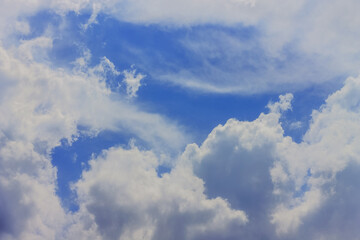 Blue sky with clouds