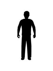Umriss Mann Silhouette 