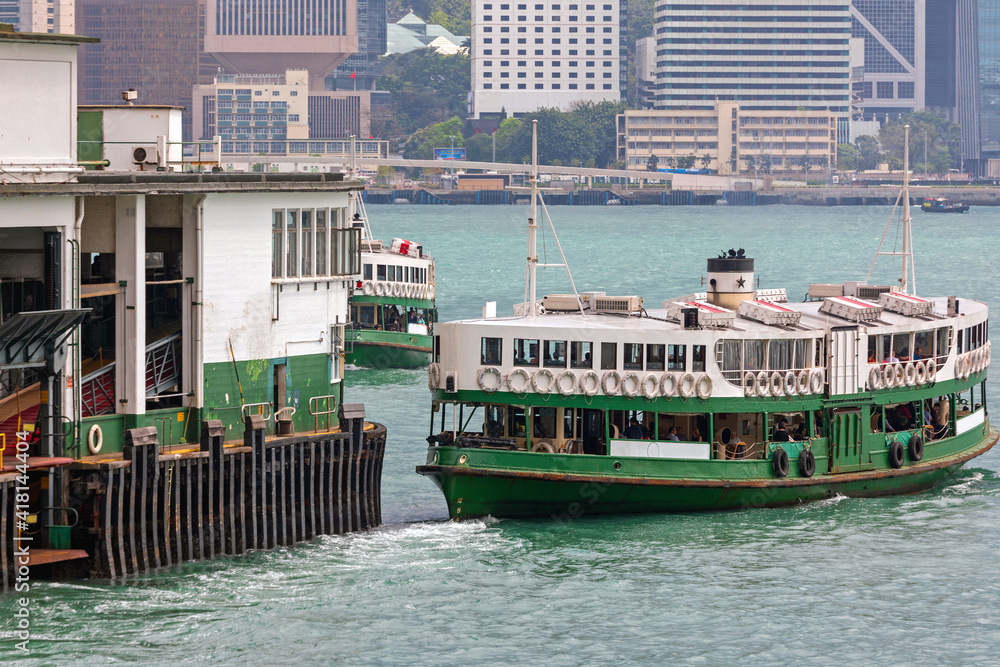 Wall mural historic star ferry hong kong