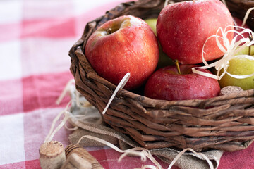 apples in basket