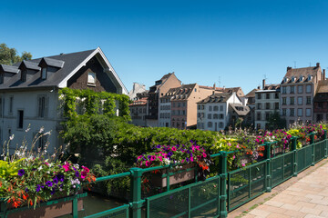 old houses at strassburg in springtime