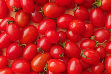 Red ripe organic tomato background