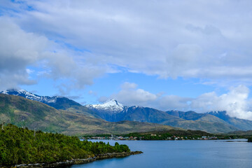 Fototapeta na wymiar Chile, Patagonien, Punta Arenas, Puerto Natales, Fähre,
