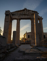 Fototapeta premium Roman Ruins At Sunset