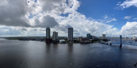 Naklejka premium view of the city