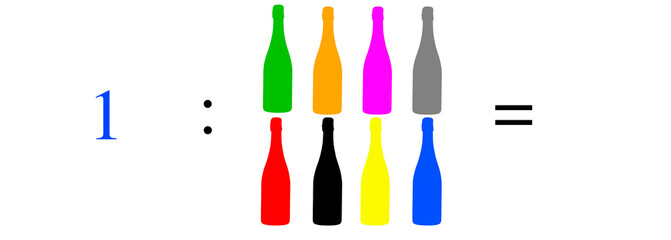 Simple mathematical problems, addition, subtraction, multiplication and division.